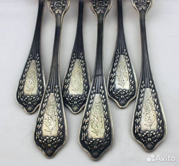 Набор серебряных вилок и ложек 1860&1870 год