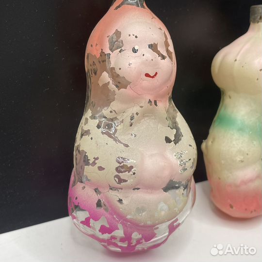 Редкие елочные игрушки Дед и Бабка СССР (Сзр)