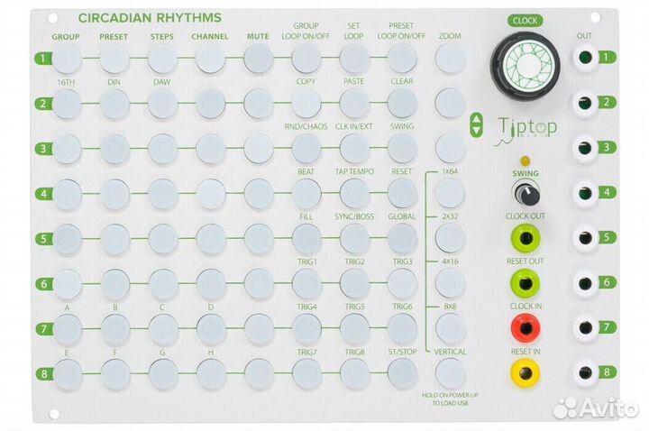 Tiptop Audio Circadian Rhythms Grid Sequencer - Wh