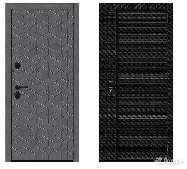 Металлическая входная дверь с панелью 3D