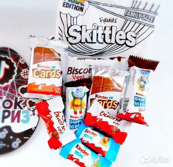 Сладкий подарок в деревянном боксе