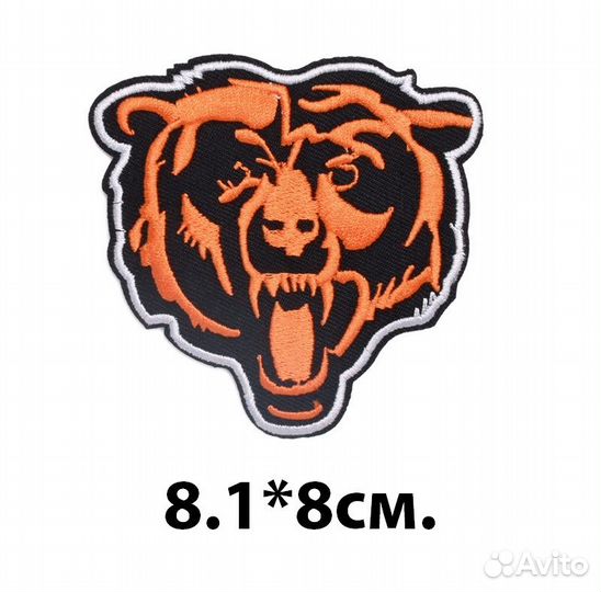 Нашивка на одежду медведь термонашивки