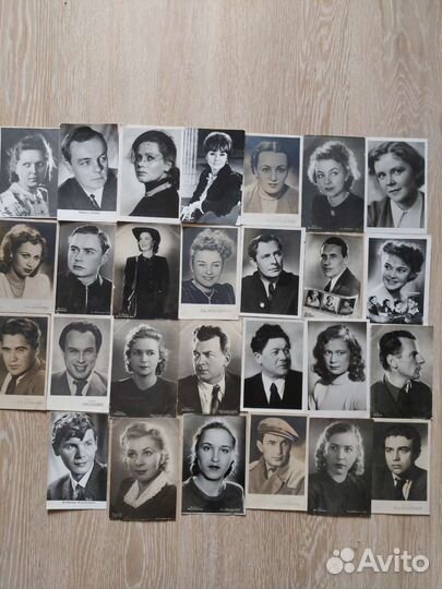Открытки с артистами советского кино