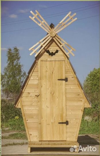 Дачный туалет с лебедем UMX