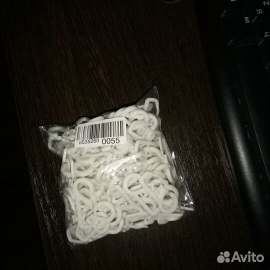 Крючки для колец к карнизу Труба