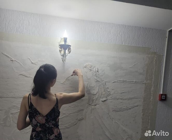 Барельеф на стене, лепнина в феодосии