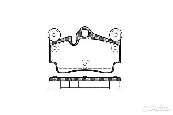 Колодки тормозные 0996.00 Remsa