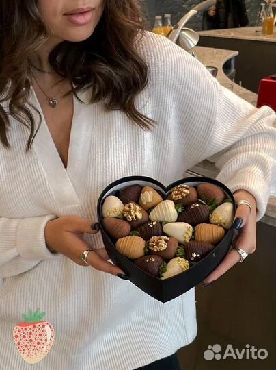 Бокс клубника в шоколаде с доставкой