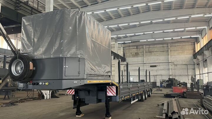 Полуприцеп трал (тяжеловоз) Авиком 98713-04 низкорамный раздвижной, 2023