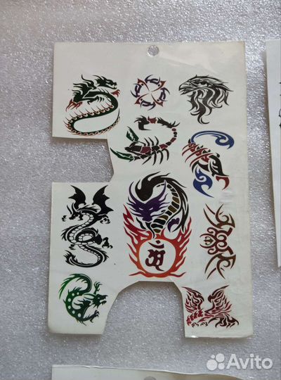 Временные тату (цветные)