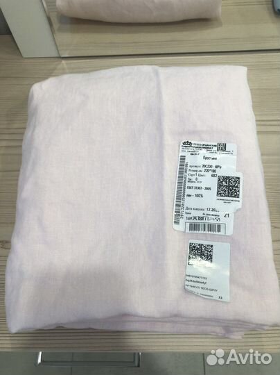 Простыня из умягченного креш льна