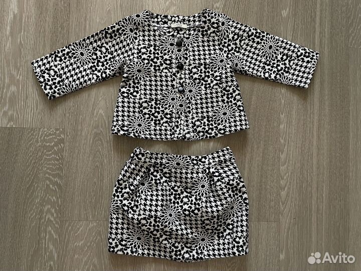 Костюм пиджак и юбка 110 р девочке