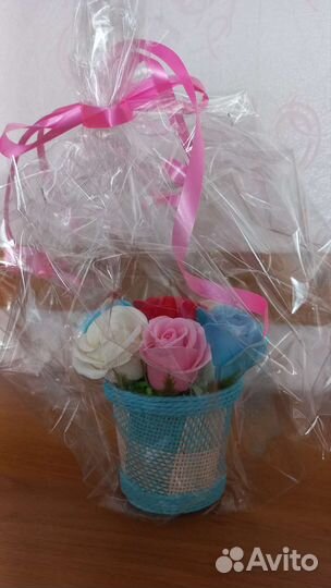 Букет цветов из мыла