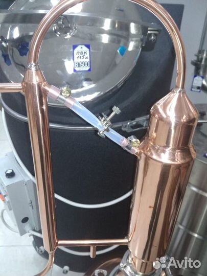 Колонный самогонный аппарат Медный 30л кламп 4