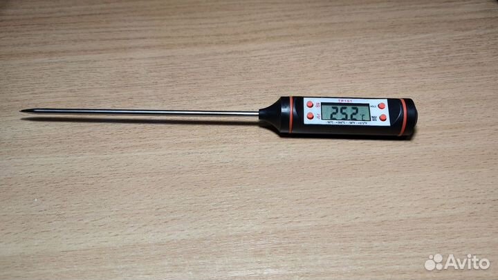 Термометр со щупом тр101 с чехлом и батарейкой