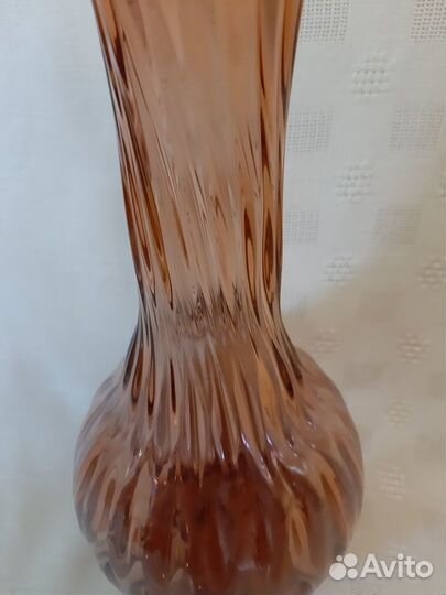 Ваза карамельное стекло