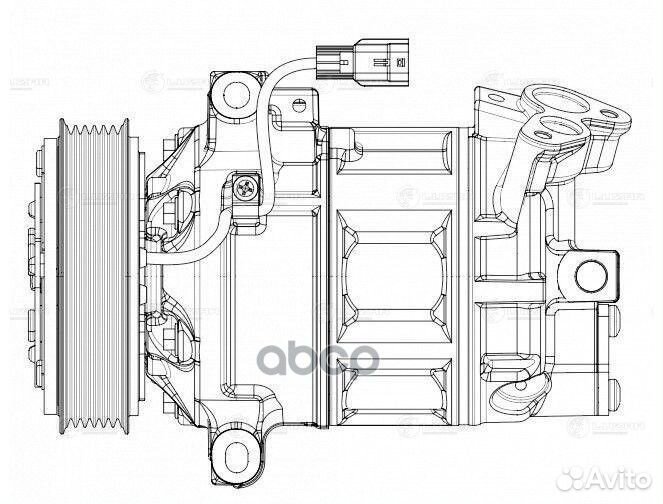 Компрессор кондиционера LADA Vesta 2015- luzar