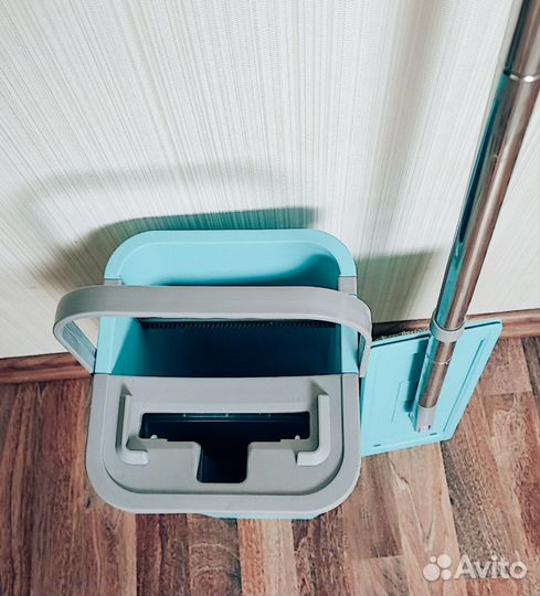 Набор для уборки: швабра+ ведро с отжимом Hausmann