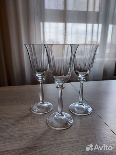 Хрустальные фужеры богемия