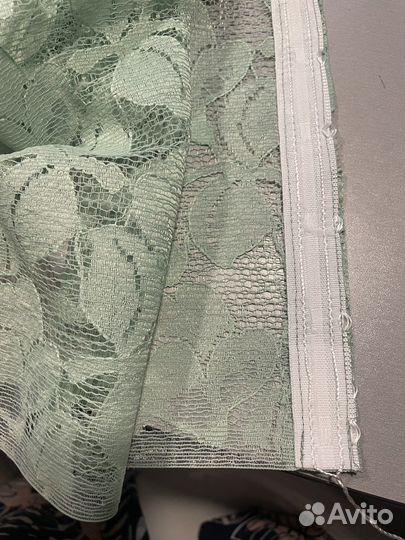 Штора отрез готовая новая 3x1,7 м тюль гипюр