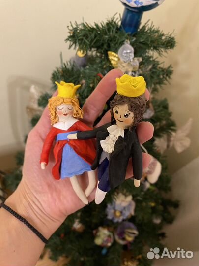 Ватные елочные игрушки