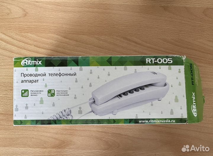 Проводной телефонный аппарат новый