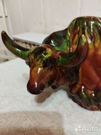 Статуэтка бык як Зик Конаково СССР 50-60год