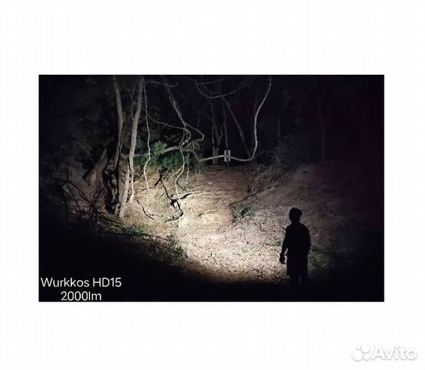 Фонарь налобный HD15 Black 