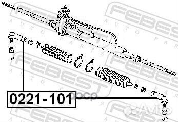 Наконечник рулевой тяги перед прав/лев 0221
