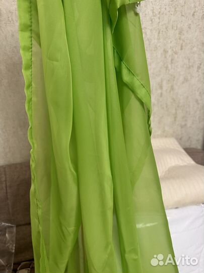 Тюль с крючками новая