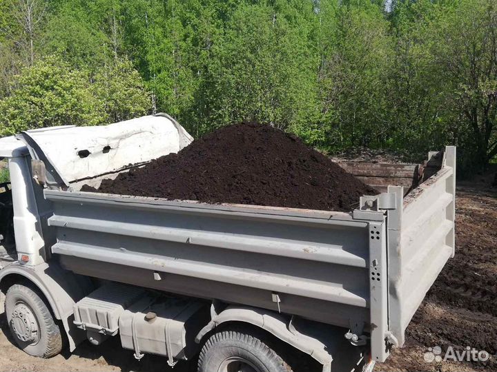 Торф, чернозём навал и в мешках