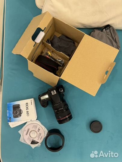 Зеркальный фотоаппарат canon 60d + объектив 24-105