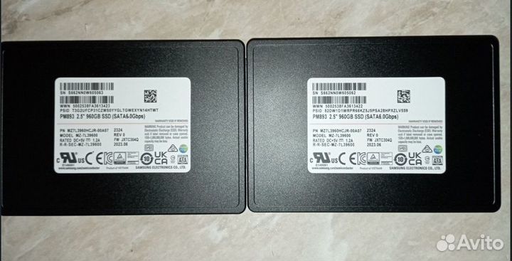 Продам Абсолютно новый SSD диск Samsung PM893 1тб