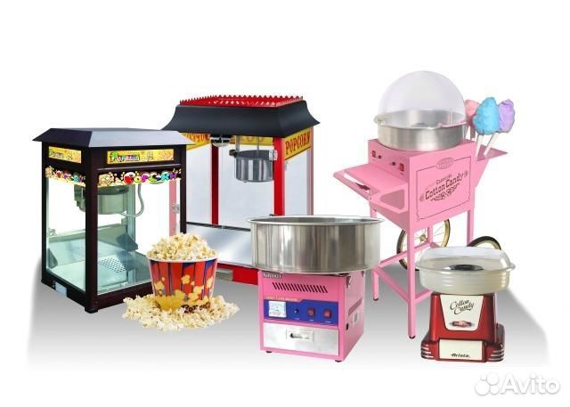 Аппараты для попкорна, сахарной ваты, пончиков