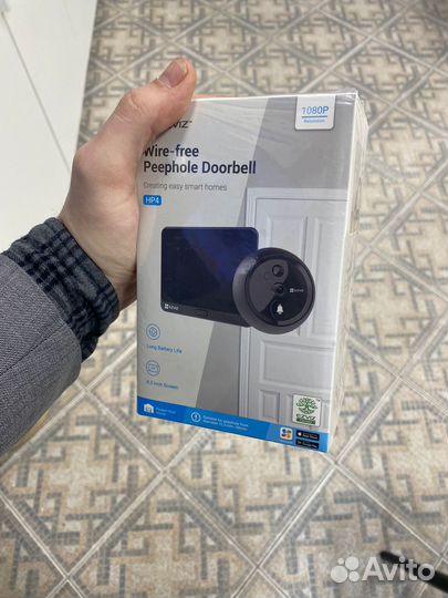 Видеоглазок WiFi Ezviz, Монтаж видеонаблюдения