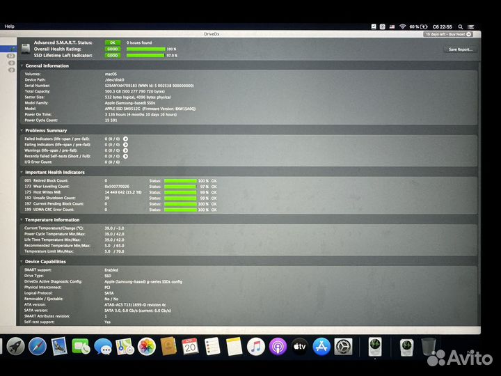Macbook ssd 512gb