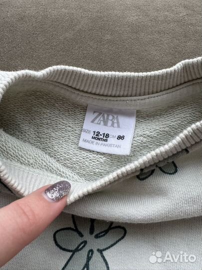 Свитшот для девочки zara 80