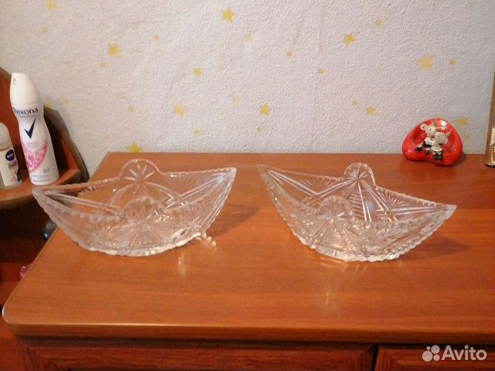 Конфетница хрусталь СССР