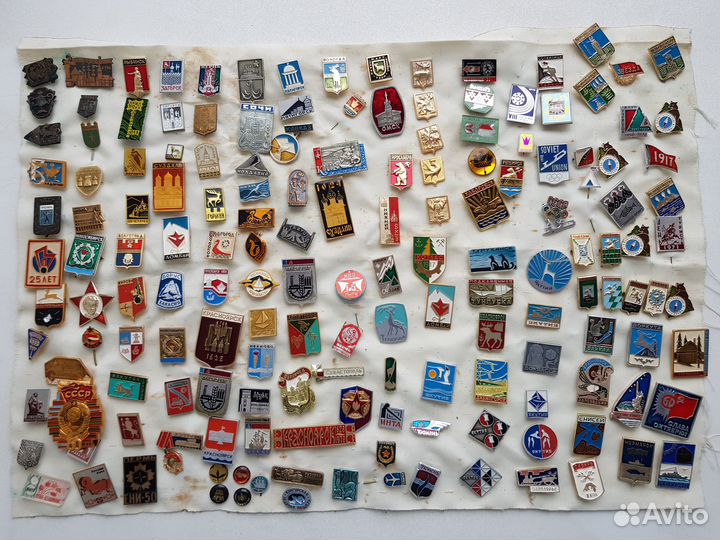 Значки СССР, разных тематик. 160 штук. Все разные
