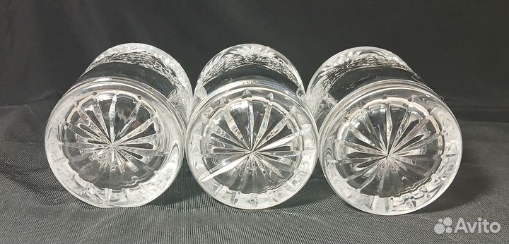 Хрусталь СССР. Набор из 3-х стаканов