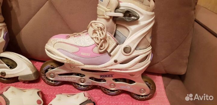 Ролики с защитой и шлемом