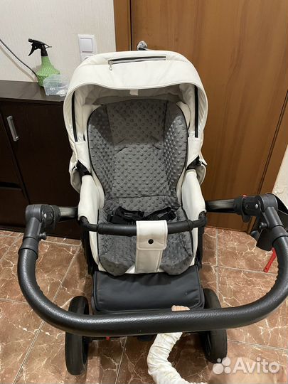 Коляска 2 в 1 эко кожа Delorean smart