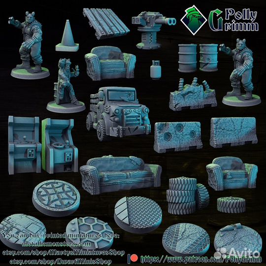 35 мм Миниатюры Киберпанк Shadowrun