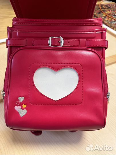 Школьный ортопедический ранец Randoseru алый