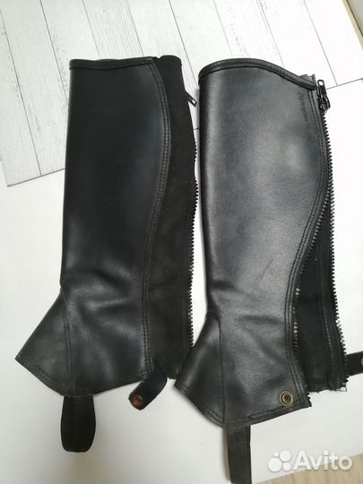 Краги кожаные для подростка 36/31