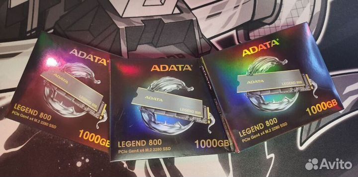SSD накопитель adata legend 800 M.2 2280 1 тб aleg