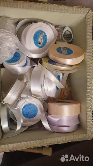 Лента атласная разных цветов и ширины