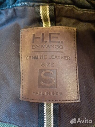 Кожаная куртка H.E. by Mango