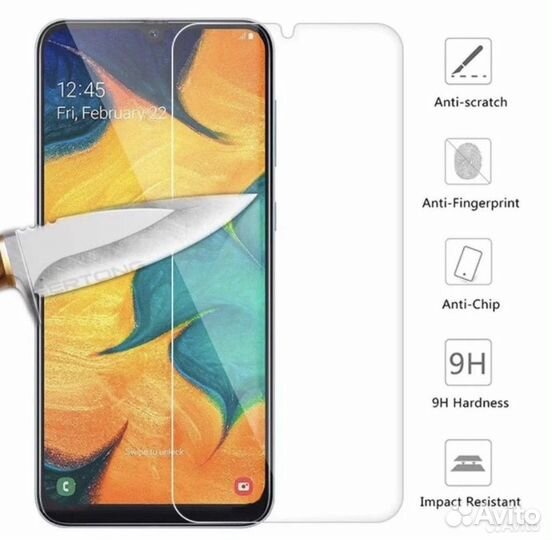 Комплект чехлы + стекло на samsung a50