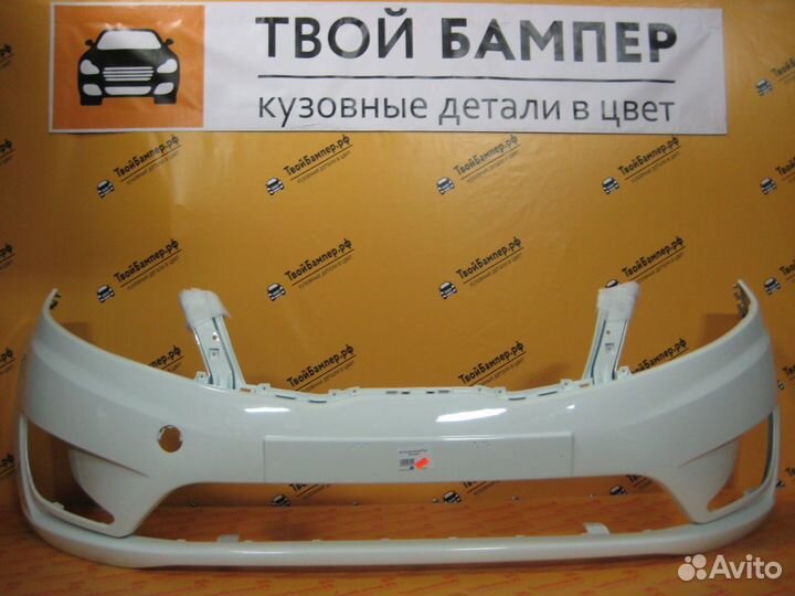 Бампер передний Kia Rio в цвет (любой) Белый